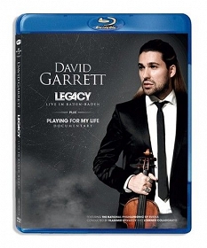 DAVID GARRETT - Legacy: Live in Baden Baden + Playimng For My Life (Documentary)- Blu-ray