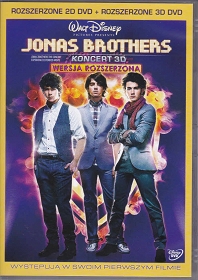 Jonas Brothers koncert 3D/ wersja rozszerzona/ -2 x DVD /3D+2D/